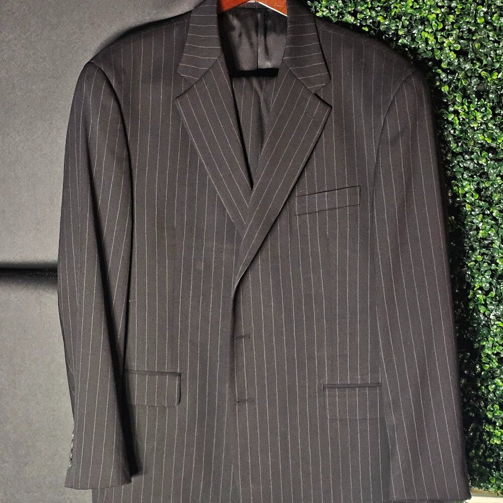 Chaps Custom Pinstrip Suit - Jacket and Slacks Set